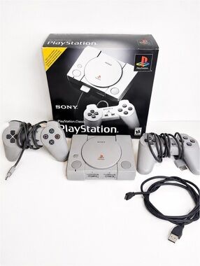 Sony PlayStation Classic Mini Console CIB 2 Controllers Tested